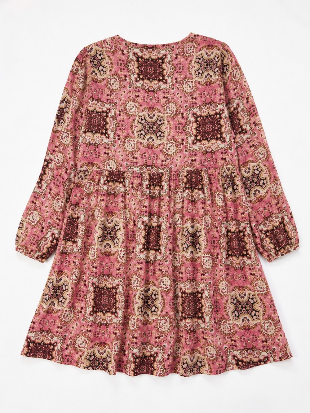 Torrid Pink Floral Boho Medallion Print Babydoll Dress Size 3X - Picture 4 of 6